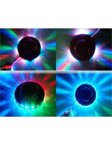 Ibiza Light LED UFO BL Blanco 48 LEDs RGB 10mm - 5