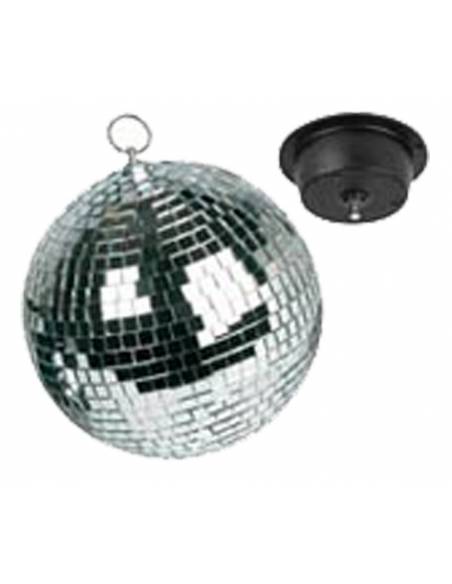 Bola de discoteca espejos - 20 cm + Motor - 1