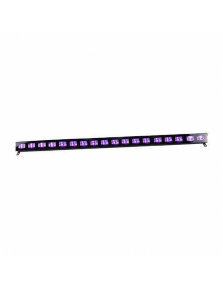 Ibiza Light  LED-UVBAR18  BARRA DE LUZ NEGRA DE LED UV 18 x 3W - 1