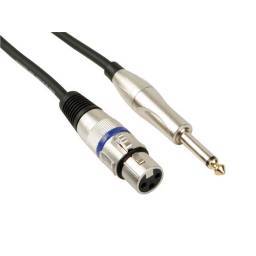 HQ Power Cable XLR hembra a Jack mono macho - 6 metros - 2