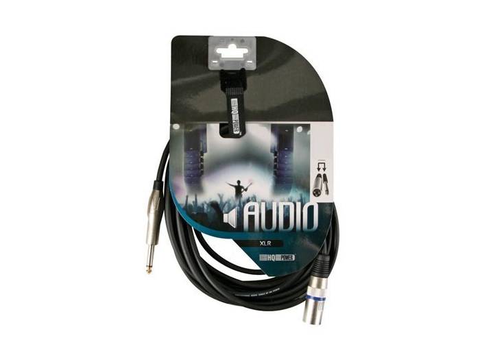 Cable XLR Macho a Jack mono Macho 6.35mm - 6 METROS HQ POWER - 2