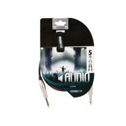 Cable Jack Mono Macho DE 6.35mm a Jack Mono Macho DE 6.35mm - Conector METALICO  (5m) HQ POWER - 1 2