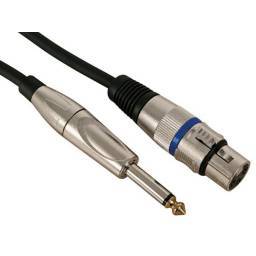 HQ Power Cable Jack macho mono a XLR hembra - 10 Metros