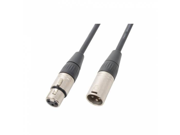 Cable XLR Macho a XLR Hembra  3 metros 