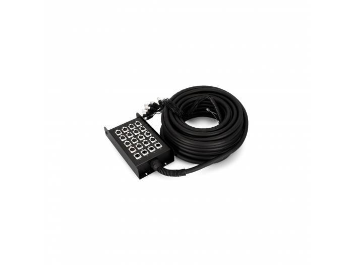 Adam Hall Cables K 20 C 50 - Manguera de Cable con Cajetín de Escenario 16/4 50 m