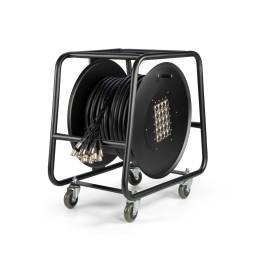 Adam Hall Cables K 20 C 50 D - Manguera de Cable en Enrollador con Cajetín de Escenario 16/4 50 m 2