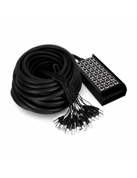 Adam Hall Cables K 32 C 30 - Manguera de Cable con Cajetín de Escenario 24/8 30 m