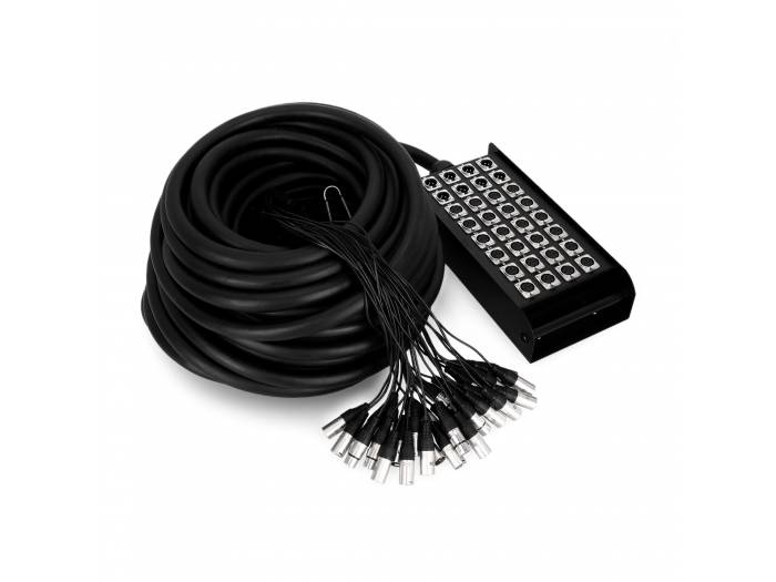 Adam Hall Cables K 32 C 30 - Manguera de Cable con Cajetín de Escenario 24/8 30 m