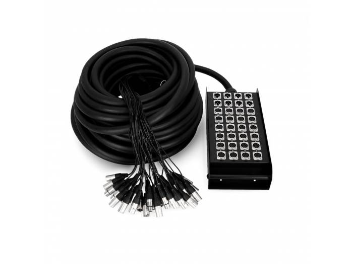 Adam Hall Cables K 32 C 30 - Manguera de Cable con Cajetín de Escenario 24/8 30 m