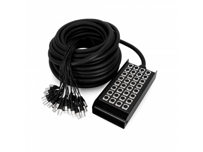 Adam Hall Cables K 32 C 30 - Manguera de Cable con Cajetín de Escenario 24/8 30 m