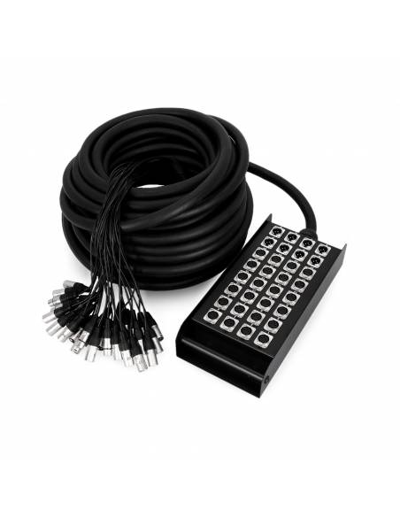 Adam Hall Cables K 32 C 30 - Manguera de Cable con Cajetín de Escenario 24/8 30 m