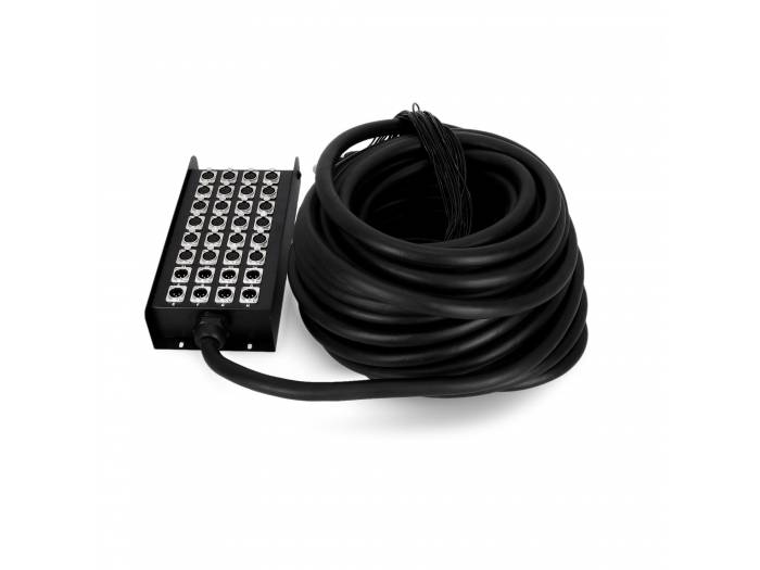 Adam Hall Cables K 32 C 30 - Manguera de Cable con Cajetín de Escenario 24/8 30 m