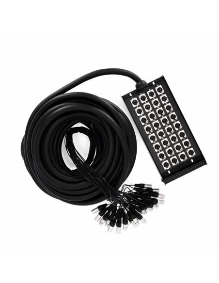 Adam Hall Cables K 32 C 30 - Manguera de Cable con Cajetín de Escenario 24/8 30 m