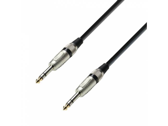 Adam Hall Cables 3 STAR BVV 0090 - Cable de Audio de Jack 6,3 mm estéreo a Jack 6,3 mm estéreo 0,9 m - 1