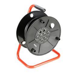 Adam Hall Cables 3 STAR CDMC 6215 - Manguera multipar 6/2 en enrollador con cajetín de escenario integrado, 15 metros - 1 2