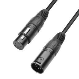 Adam Hall Cables 3 STAR DGH 0300 - Cable DMX de XLR 5 Pines macho a XLR 5 Pines hembra 3 m