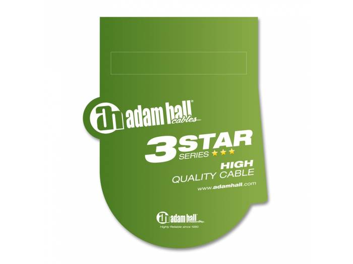 Adam Hall Cables 3 STAR YWPP 0100 - Cable de Audio de Minijack 3,5 mm estéreo a 2 Jacks 6,3 mm mono 1 m - 2