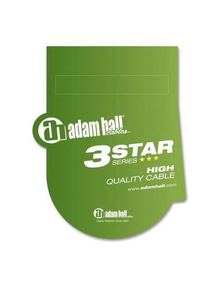 Adam Hall Cables 3 STAR YWPP 0100 - Cable de Audio de Minijack 3,5 mm estéreo a 2 Jacks 6,3 mm mono 1 m - 2
