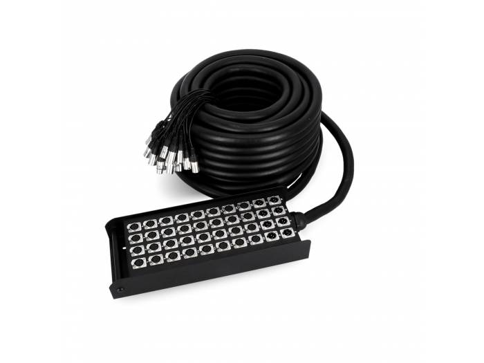 Adam Hall Cables K 40 C 30 - Manguera de Cable con Cajetín de Escenario 32/8 30 m