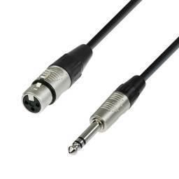 Adam Hall Cables 4 STAR BFV 0750 - Cable de Micro REAN de XLR hembra a Jack 6,3 mm estéreo 7,5 m