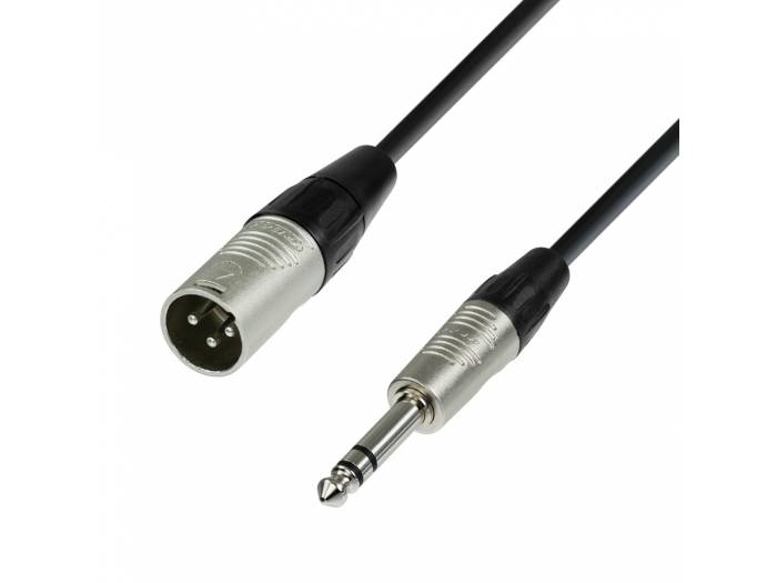 Adam Hall Cables 4 STAR BMV 0150 - Cable de Micro REAN de XLR macho a Jack 6,3 mm estéreo 1,5 m - 1