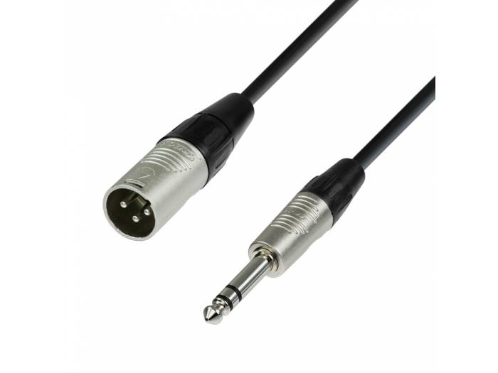 Adam Hall Cables 4 STAR BMV 0600 - Cable de Micro REAN de XLR macho a Jack 6,3 mm estéreo 6 m
