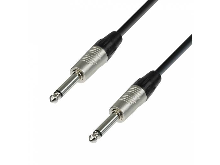 Adam Hall Cables 4 STAR IPP 0030 - Cable de Instrumento REAN de Jack 6,3 mm mono a Jack 6,3 mm mono 0,3 m