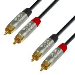 Adam Hall Cables 4 STAR TCC 0150 - Cable de Audio REAN de 2 RCA macho a 2 RCA macho 1,5 m - 1