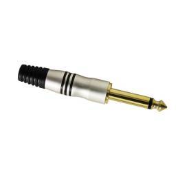 Adam Hall Connectors 7510 - Conector aéreo Jack 6,3 mm mono oro - 1