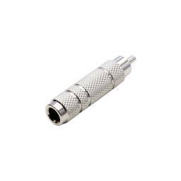 Adam Hall Connectors 7541 - Adaptador de Jack 6,3 mm hembra mono a RCA macho - 1 2
