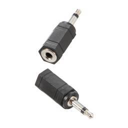 Adam Hall Connectors 7555 - Adaptador de Minijack 3,5 mm hembra estéreo a Minijack 3,5 mm macho mono