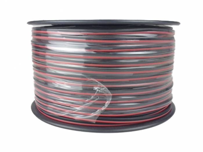 Cortar leyendo formato LTC CABLE ALTAVOZ CCA - 2 X 1.5 MM² - ROJO/NEGRO - BOBINA: 100M de LTC  AUDIO BOBINA DE CABLES