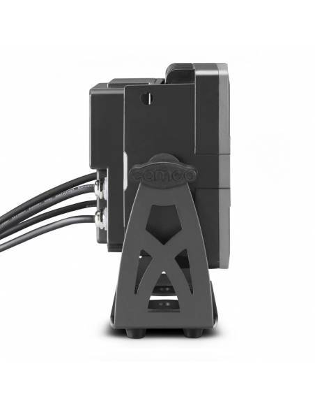 Cameo FLAT PRO FLOOD IP65 TRI - Proyector con LED COB tricolor de 60 W para uso en exteriores con carcasa negra