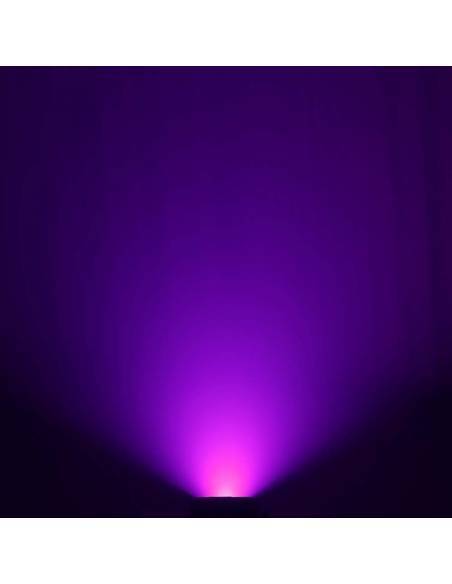 Cameo FLAT PRO FLOOD IP65 TRI - Proyector con LED COB tricolor de 60 W para uso en exteriores con carcasa negra