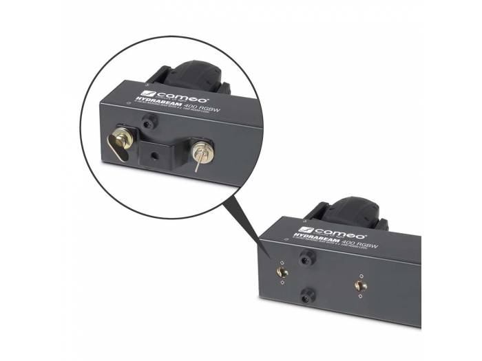 Cameo HYDRABEAM 400 RGBW - Set con 4 cabezas móviles ultrarrápidas de LEDs RGBW CREE de 10 W