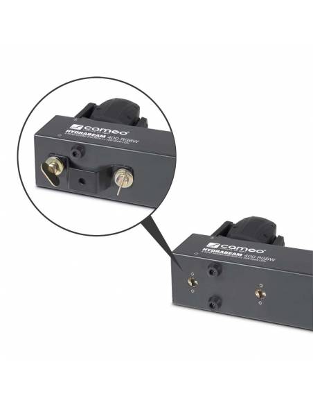 Cameo HYDRABEAM 400 RGBW - Set con 4 cabezas móviles ultrarrápidas de LEDs RGBW CREE de 10 W