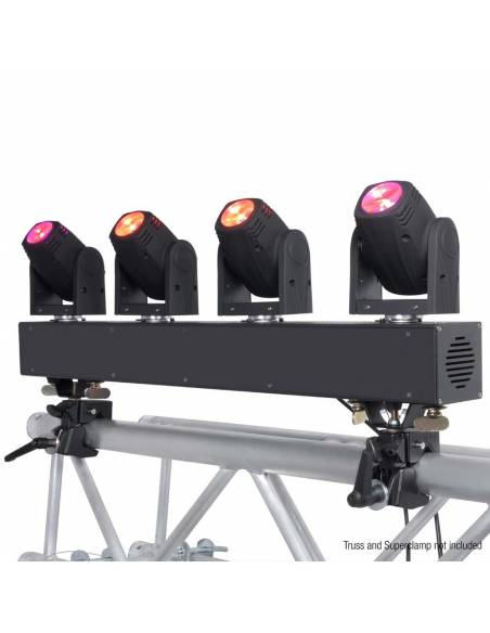 Cameo HYDRABEAM 400 RGBW - Set con 4 cabezas móviles ultrarrápidas de LEDs RGBW CREE de 10 W