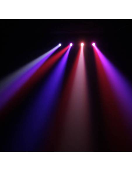 Cameo HYDRABEAM 400 RGBW - Set con 4 cabezas móviles ultrarrápidas de LEDs RGBW CREE de 10 W