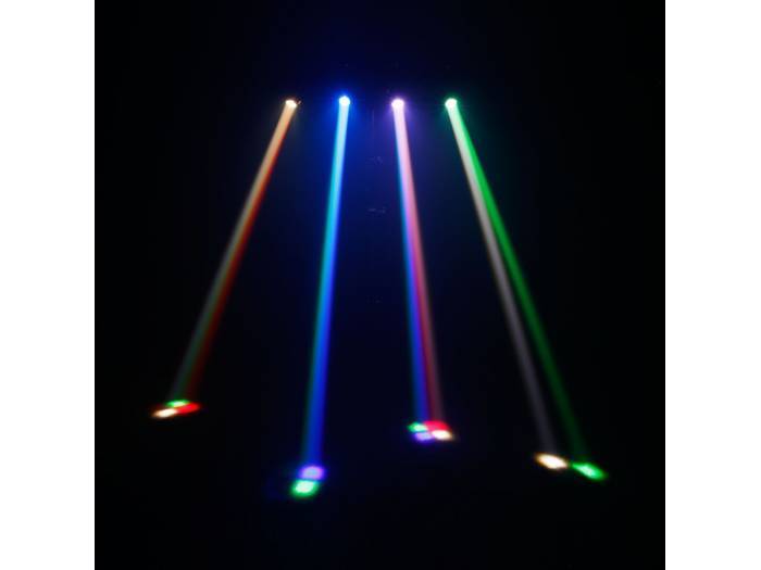 Cameo HYDRABEAM 400 RGBW - Set con 4 cabezas móviles ultrarrápidas de LEDs RGBW CREE de 10 W