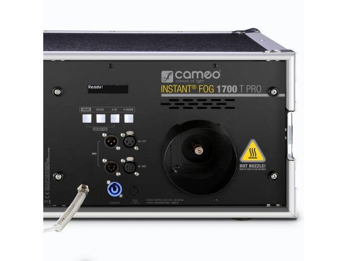 Cameo INSTANT FOG 1700 T PRO - Máquina de niebla para giras con 1700 W de potencia de calentamiento