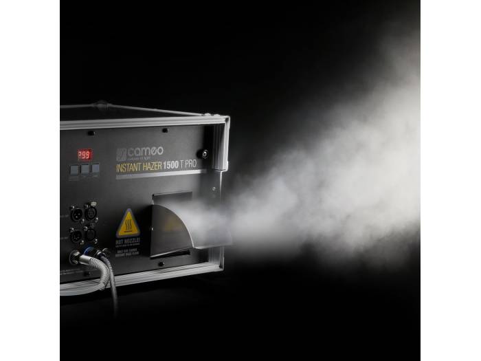 Cameo INSTANT HAZER 1500 T PRO - Máquina de neblina con flightcase y control por microprocesador