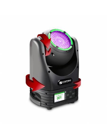 Cameo MOVO BEAM Z100 - Cabeza móvil con anillo LED, giro continuo y zoom