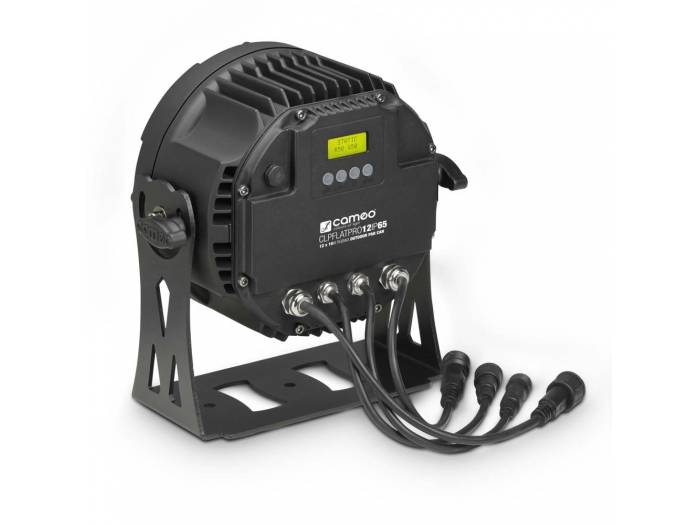 Cameo FLAT PRO® 12 IP65 - Foco Outdoor PAR LED RGBWA plano 12 x 10 W con Carcasa negra