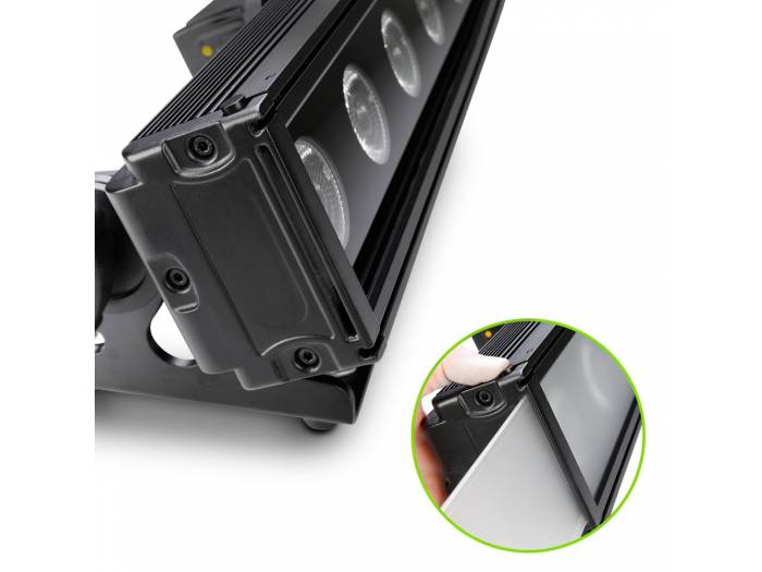 Cameo PIXBAR 600 PRO IP65 - Barra de LED RGBWA+UV 12 × 12 W compatible con RDM para exterior
