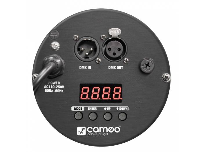 Cameo STUDIO PAR 64 RGBA Q 8W - Foco PAR LED de cuatro colores RGBA 18 x 8 W con Carcasa negra