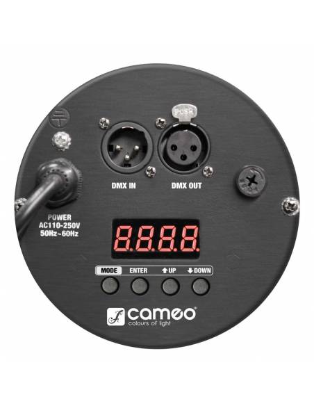 Cameo STUDIO PAR 64 RGBA Q 8W - Foco PAR LED de cuatro colores RGBA 18 x 8 W con Carcasa negra