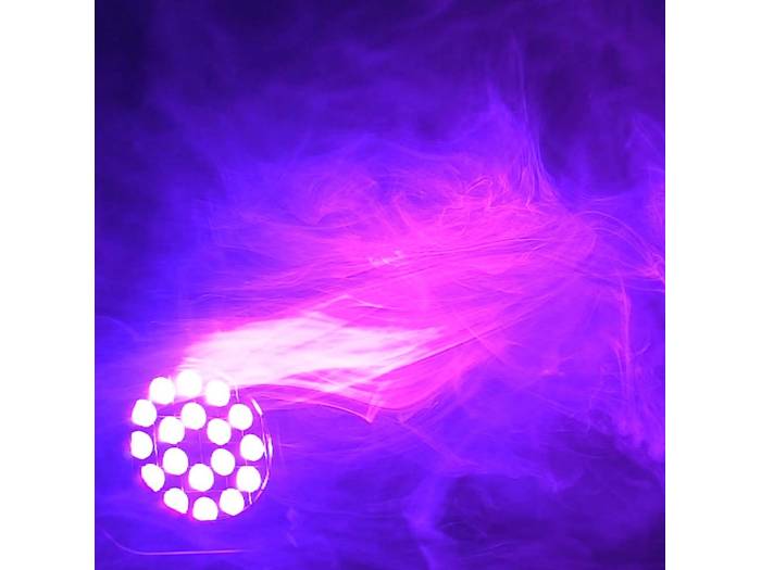 Cameo STUDIO PAR 64 RGBA Q 8W - Foco PAR LED de cuatro colores RGBA 18 x 8 W con Carcasa negra