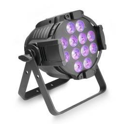 Cameo STUDIO PAR 64 RGBW AU 12W - 12 focos LED RGBWA de 12 W + foco UV PAR con carcasa negra - 1