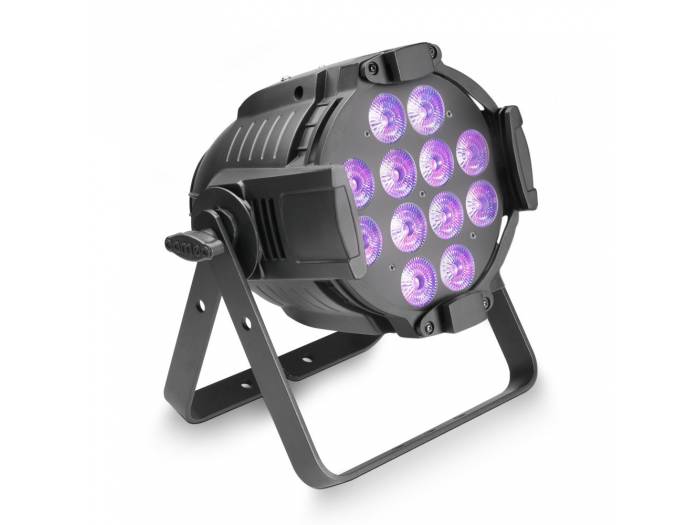 Cameo STUDIO PAR 64 RGBW AU 12W - 12 focos LED RGBWA de 12 W + foco UV PAR con carcasa negra - 1