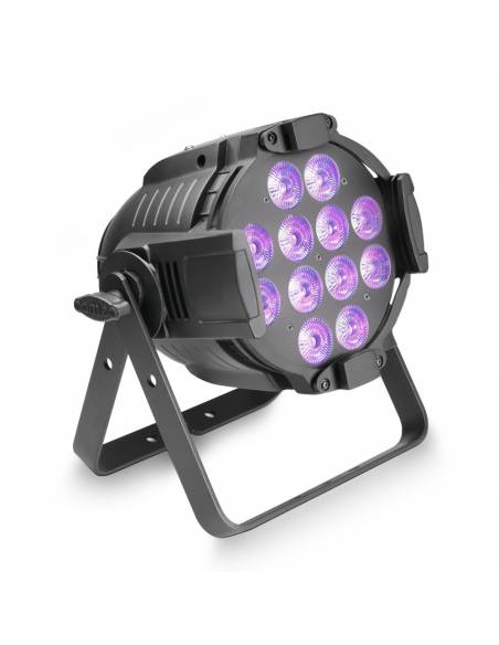 Cameo STUDIO PAR 64 RGBW AU 12W - 12 focos LED RGBWA de 12 W + foco UV PAR con carcasa negra - 1